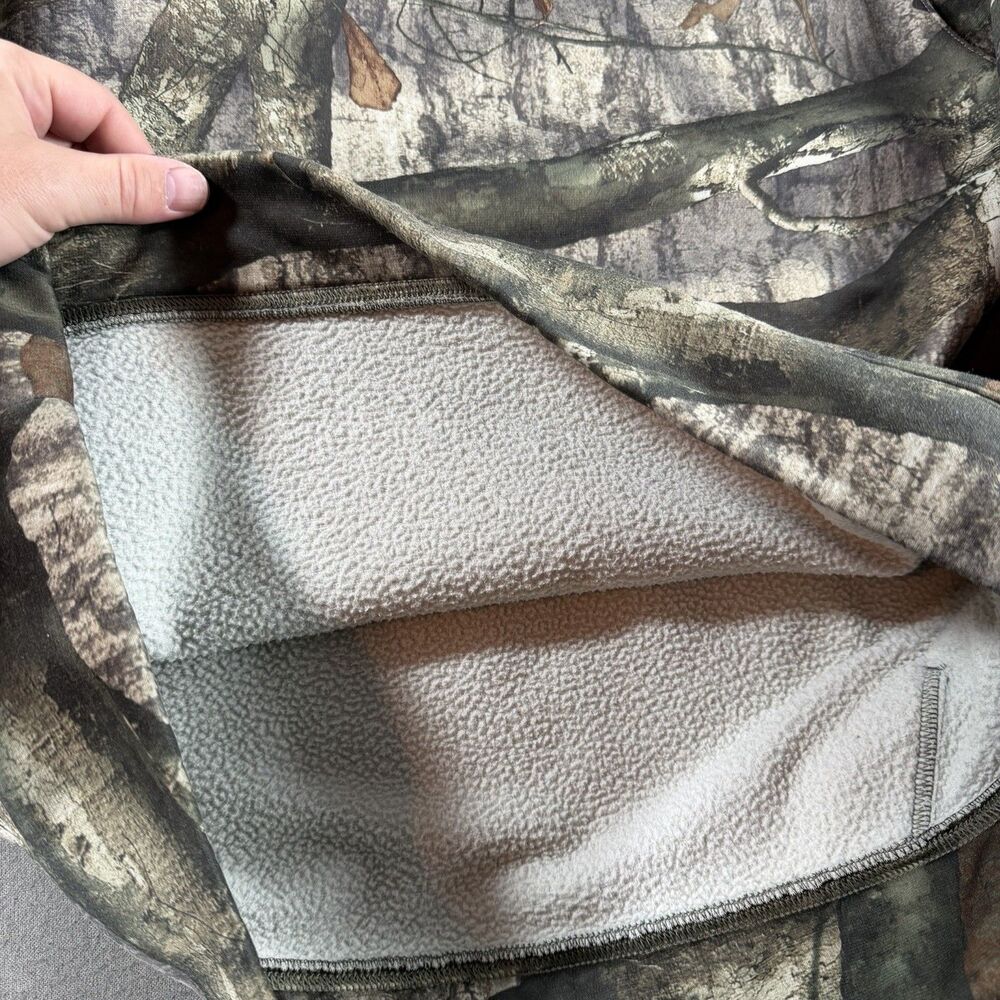 Under Armour Hoodie Mens Medium Mossy Oak Treestand Camo Pullover Sweatshirt - Picture 7 of 8